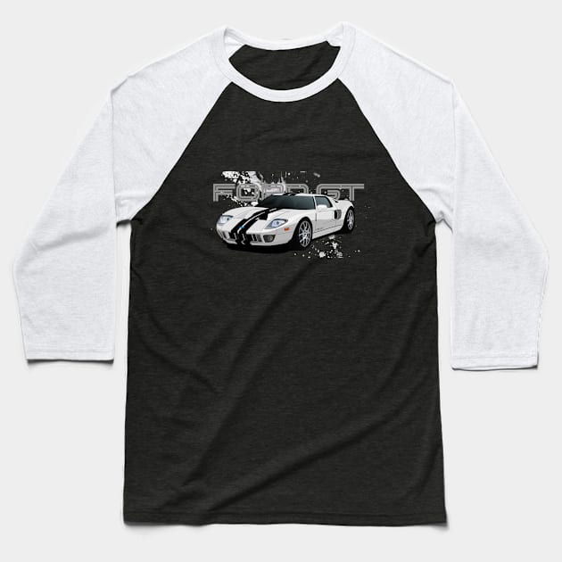Ford GT Baseball T-Shirt by brendobar